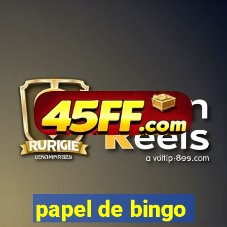 papel de bingo